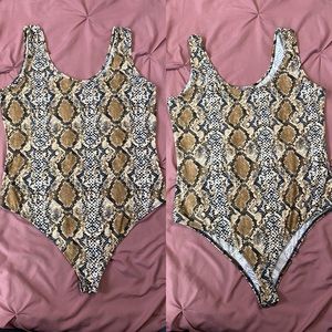 Snake Print Body Suit 🐍